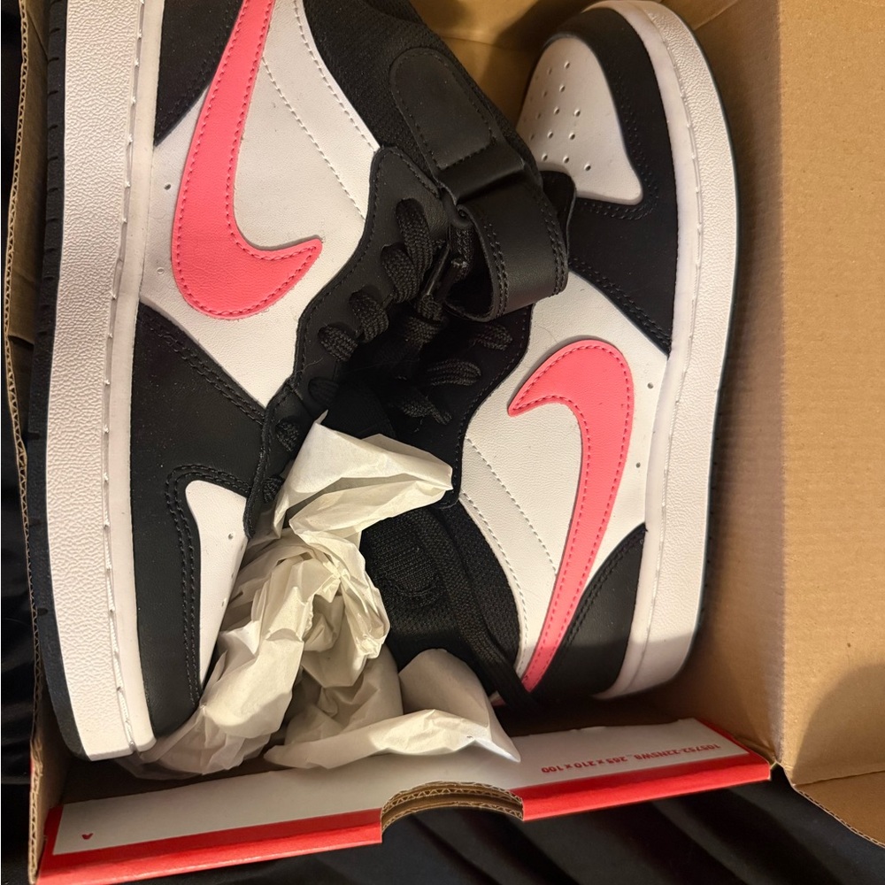 Nike pink and White Shoes high top